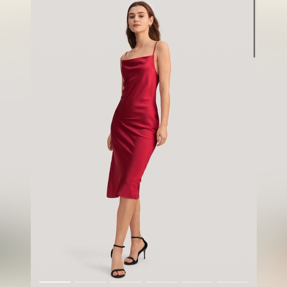 Lilysilk Elegant Alluring Cowl Neck Silk Dress